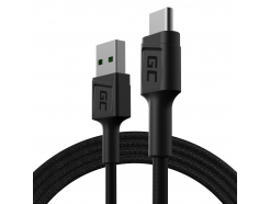Kabel USB-C Typ C 1,2m Green Cell PowerStream, szybkie ładowanie Quick Charge 3.0