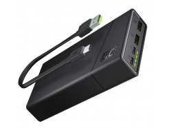 Green Cell Power Bank 20000mAh 18W GC PowerPlay20 z Szybkim Ładowaniem 2x USB-C Power Delivery i 2x USB-A Ultra Charge - OUTLET