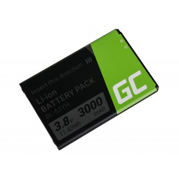 Bateria Akumulator Green Cell BL-53YH EAC62378905 do telefonu LG G3 D690N D830 D850 D851 D855 D857 LS990 Optimus 3.8V 3000mAh