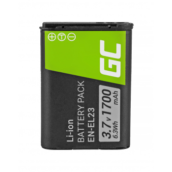Akumulator Bateria Green Cell ® EN-EL23 ENEL23 do Nikon Coolpix P600 P610 B700 P900 S810C, Full Decoded 3.8V 1700mAh
