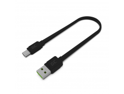 Kabel USB-C Typ C 25cm Green Cell Matte, szybkie ładowanie Quick Charge 3.0