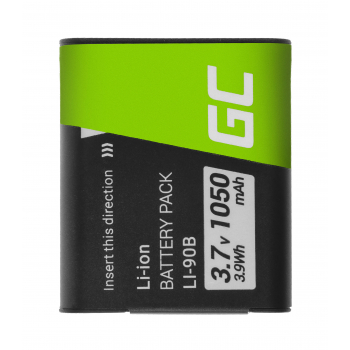 Bateria Green Cell Li-90B/Li-92B ® do Olympus Tough TG-1 TG-2 TG-3 TG-Tracker Stylus SH-1 SP-100 XZ-2 VoiSquare 3.7V 1050mAh