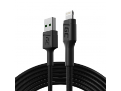 Kabel USB-A - Lightning 200 cm Apple MFi Certified Green Cell PowerStream dla iPhone, iPad, iPod,