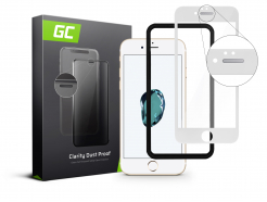 Szkło hartowane Green Cell Dust Proof GC Clarity do telefonu Apple iPhone 7/8/SE 2020/SE 2 - Biały + aplikator