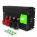 Green Cell przetwornica samochodowa 12V na 230V 3000W/6000W Inwerter napięcia Czysta sinusoida