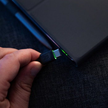 Zestaw 3x Kabel Green Cell GC Ray USB-C 200cm z zielonym podświetleniem LED, szybkie ładowanie Ultra Charge, QC 3.0