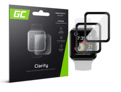 2x Szkło hartowane GC Clarity do Apple Watch 42mm Szkło ochronne do zegarka Apple