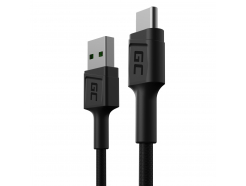 Kabel Przewód Green Cell GC PowerStream USB - USB-C 30cm szybkie ładowanie Ultra Charge, QC 3.0