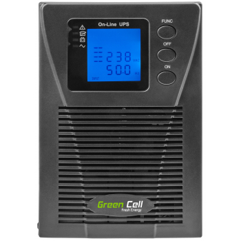 Green Cell Zasilacz Awaryjny UPS 1000VA 900W Online MPII z wyświetlaczem LCD