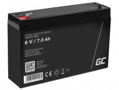 Green Cell AGM VRLA 6V 7Ah bezobsługowy akumulator do systemu alarmowego kasy fiskalnej zabawki
