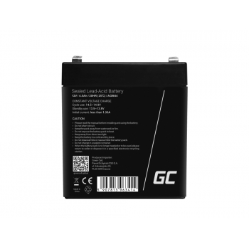 Akumulator bezobsługowy AGM VRLA Green Cell 12V 4.5Ah do zasilaczy awaryjnych UPS