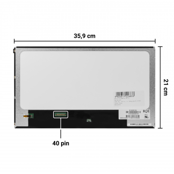 Matryca Innolux N156B6-L0B do laptopów 15.6 cala, 1366x768 HD, LVDS 40 pin, błyszcząca