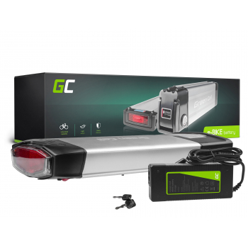 Green Cell® Bateria do Roweru Elektrycznego 36V 13Ah E-Bike Li-Ion Bagażnikowa z Ładowarką