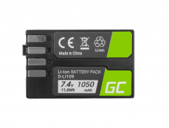 Bateria Green Cell ® D-Li109 DLi109 do Pentax K-r, K-2, K-30, K-50, K-500, K-S1, K-S2 7.4V 1600mAh