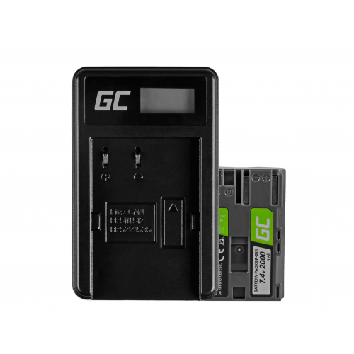 Bateria BP-511 i Ładowarka CB-5L Green Cell ® do Canon EOS 5D, 10D, 20D, 30D, 50D, D30, 300D, PowerShot G1, G2 7.4V1600mAh