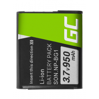 Akumulator Bateria Green Cell® NP-BG1 NP-FG1 do Sony DSC H3 H7 H9 H10 H20 H50 HX7V HX5V HX9V W35 W50 W80 W100 W110 3.7V 950mAh