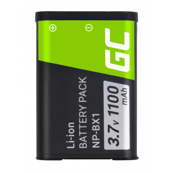 Akumulator Bateria Green Cell ® NP-BX1 do Sony DSC RX100 HX400V H400 HX50 HX300 RX1R HDR AS10 AS15 AS100V AS30V ZV-1 3.7V 1000mA
