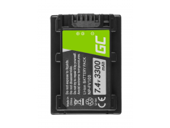 Akumulator Bateria Green Cell ® NP-FV70 do Sony FDR-AX53 HDR CX115E CX190 CX190E CX210 CX210E CX280 CX280E CX625, 7.4V 3300mAh