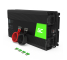 Green Cell przetwornica samochodowa 24V na 230V 1500W/3000W Inwerter napięcia Czysta sinusoida