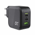 Green Cell Ładowarka sieciowa 65W GaN GC PowerGan do Laptopa, MacBooka, Telefonu, Tabletu, Nintendo Switch - 2x USB-C, 1x USB-A