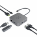 Adapter, Przejściówka, Green Cell GC HUB2 USB-C 6w1 (USB 3.0 HDMI Ethernet USB-C) do Apple MacBook, Dell XPS i innych