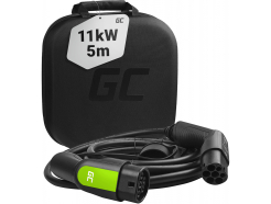 Kabel Green Cell GC Type 2 11kW 5m do ładowania EV Tesla Leaf Ioniq Kona E-tron Zoe z futerałem