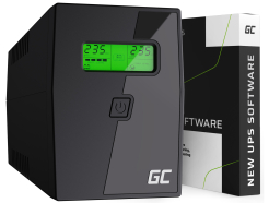Green Cell Zasilacz Awaryjny UPS 600VA 360W Power Proof z wyświetlaczem LCD - OUTLET