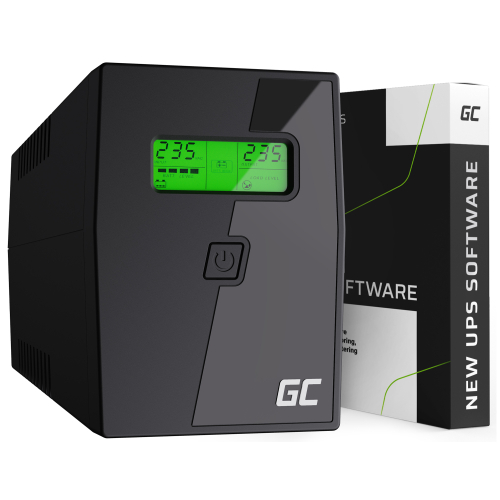 Zasilacz awaryjny UPS Green Cell Micropower z wyświetlaczem LCD 600VA