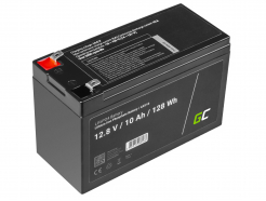 Akumulator litowo-żelazowo-fosforanowy LiFePO4 Green Cell 12V 12.8V 10Ah do paneli solarnych, kamperów oraz łodzi
