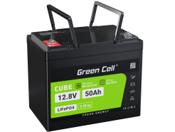 Green Cell akumulator LiFePO4 50Ah 12.8V 640Wh Litowo-Żelazowo-Fosforanowy do Kampera, Wózka golfowego, Elektrowni wiatrowej