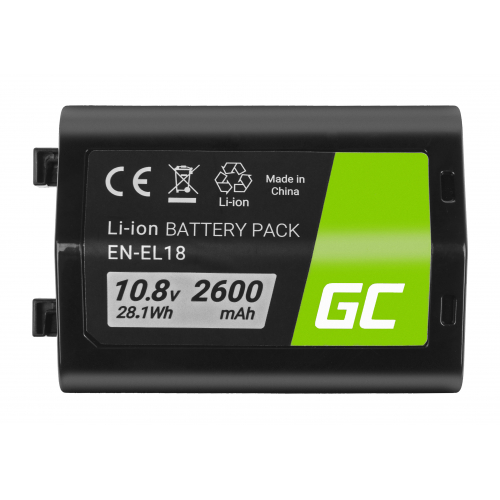 Bateria Green Cell ® EN-EL18 ENEL18 do Nikon D4, D4S, D5 10.8V 2600mAh