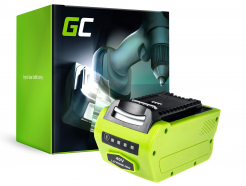 Bateria Green Cell (4Ah 40V) G-MAX 40V 29717 29727 G40B2 G40B4 do GreenWorks 40V Series 20077 20117 1301507 - OUTLET
