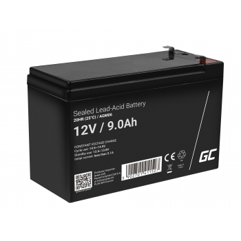 Green Cell AGM VRLA 12V 9Ah bezobsługowy akumulator do zasilaczy awaryjnych UPS systemów zasilania awaryjnego UPS - OUTLET