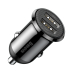 Ładowarka samochodowa Baseus Grain Pro 2x USB 4.8A, Czarna, Błyskawiczne ładowanie telefonu w podróży