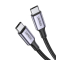 Kabel USB-C do USB-C UGREEN US316, Moc 100W, 3m, Szybkie ładowanie QC3.0, PD, Wysoka jakość wykonania, Kolor czarno-srebrny