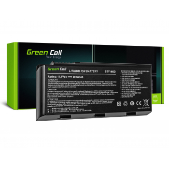 Bateria Green Cell BTY-M6D do MSI GT60 GT70 GT660 GT680 GT683 GT683DXR GT780 GT780DXR GT783 GX660 GX680 GX780 - OUTLET